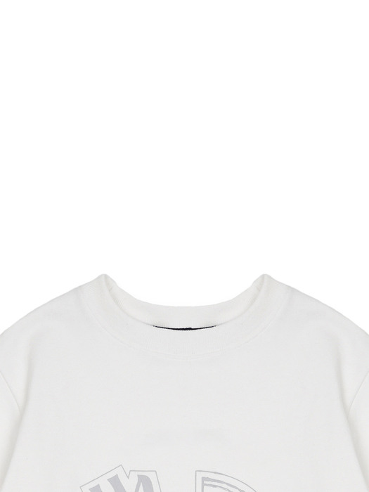 HALF SYMBOL LOGO SWEATSHIRT_WHITE