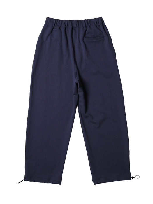 STRING DETAIL CONVERTABLE SWEATPANTS (MID-NIGHT BLUE)