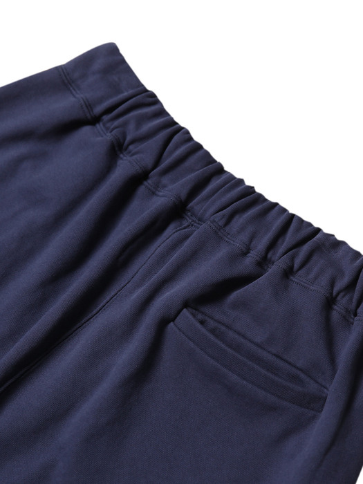 STRING DETAIL CONVERTABLE SWEATPANTS (MID-NIGHT BLUE)