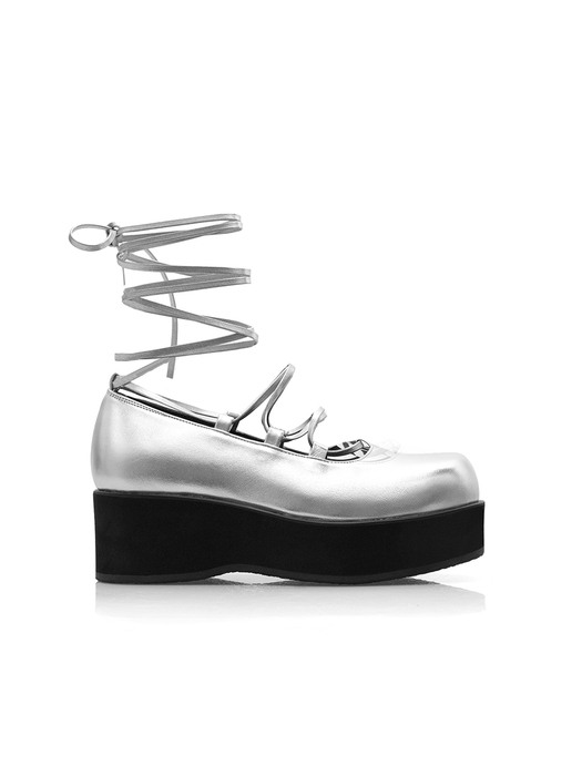 Bonita Ribbon Shoes (Silver)