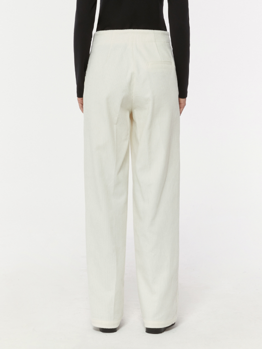 CORDUROY TAPERED PANTS_IVORY
