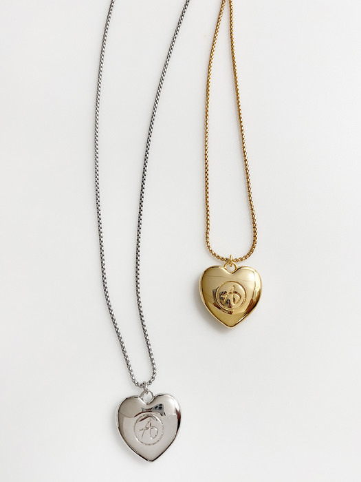 Large Heart Opera Twoway Necklace [2color]