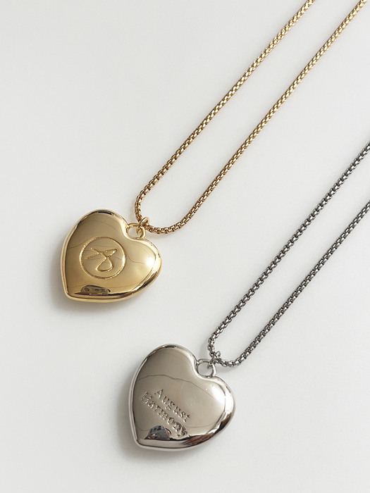 Large Heart Opera Twoway Necklace [2color]