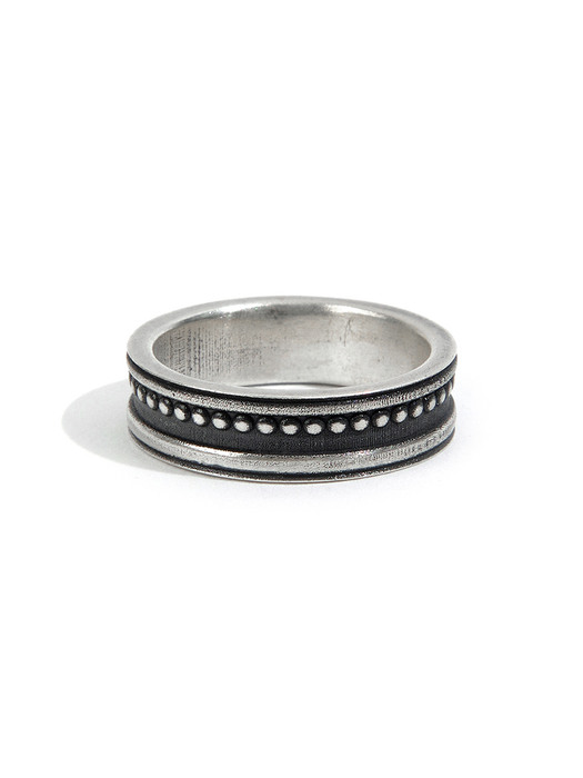 SEWN SWEN SILVER ARCHIVE PATTERN RING