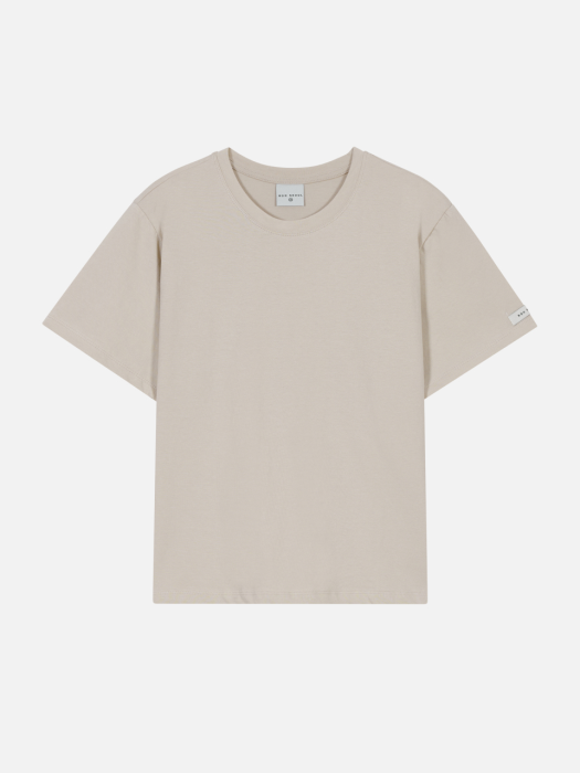 Cotton T-shirt Sand Beige