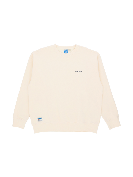 OCEAN CITY SWEAT SHIRT [CREAM]