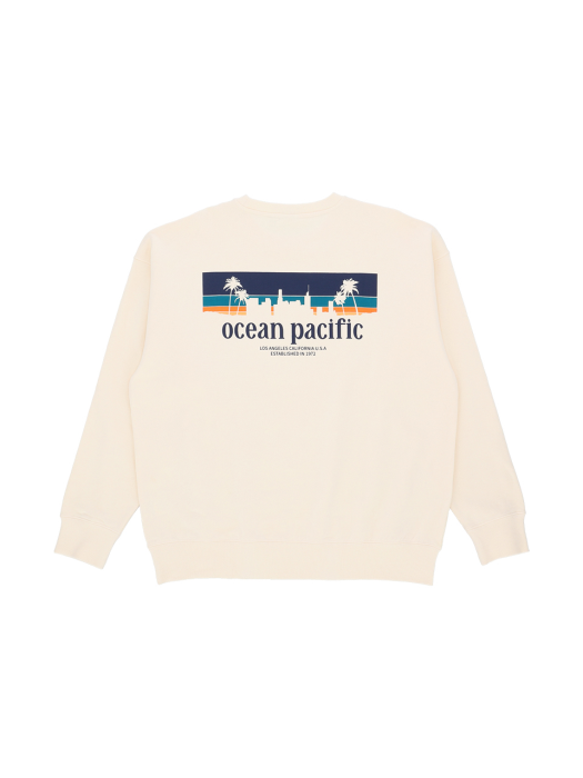 OCEAN CITY SWEAT SHIRT [CREAM]