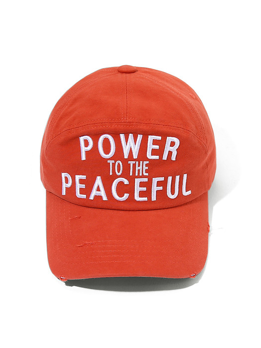 Power to The Peaceful Pannel Cap Red