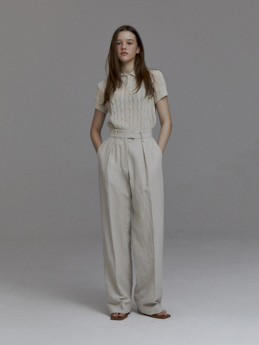 PVIL Linen Tapered Pants(Natural)