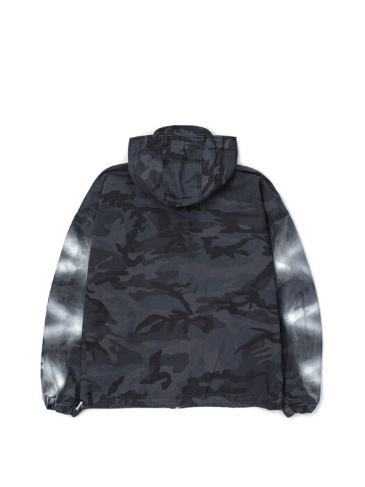 BBD Side Sprayed Custom Camo Zip Up Hood Jacket (Gray)