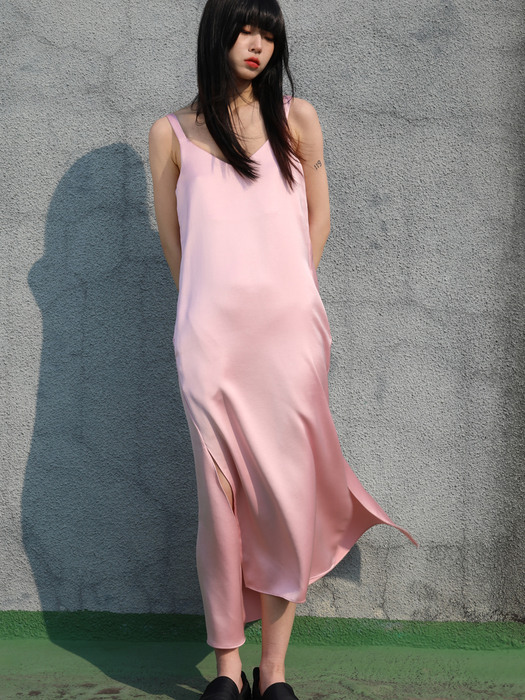 23Signature Long Slip Dress_Pink