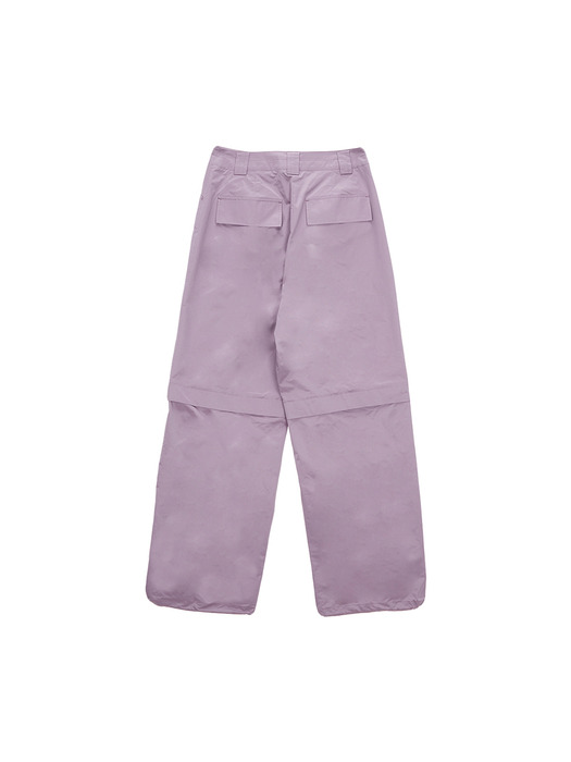 KNEE ZIP OUT POCKET PANTS IN PURPLE