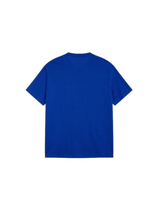 AX 남성 서클 로고 패턴 티셔츠(A413130029)_블루