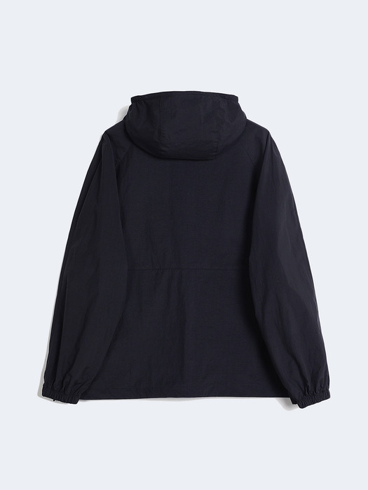 MATT NYLON HOODED JACKET (BLACK)