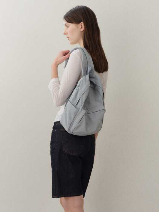 Mini root backpack Nylon Misty blue