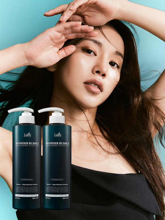 [2개세트] 원더버블 수분 샴푸 600ml+600ml