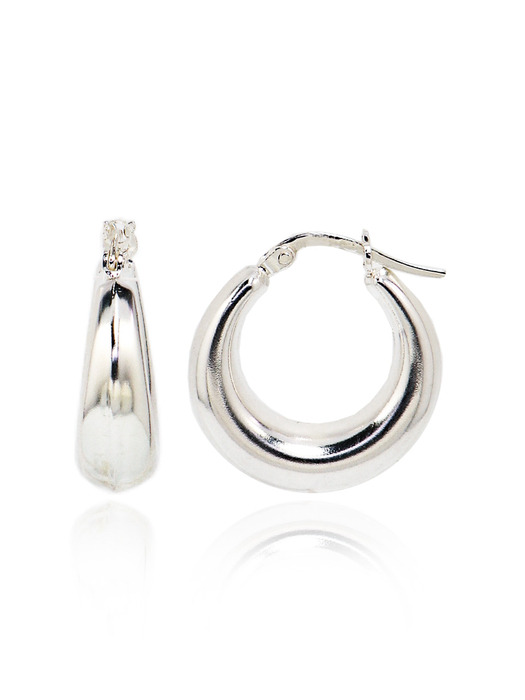 Bold Organic Silver Earring Ie353 [Silver]