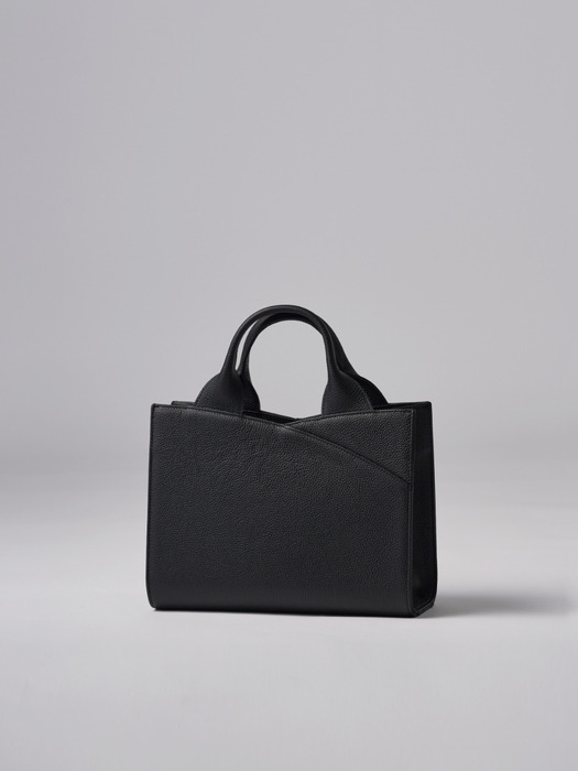 erg leather tote bag_black