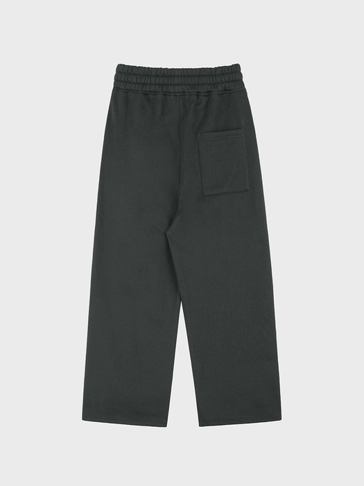 NAPPING HEAVY WIDE TUCK SWEAT PANTS_CHARCOAL