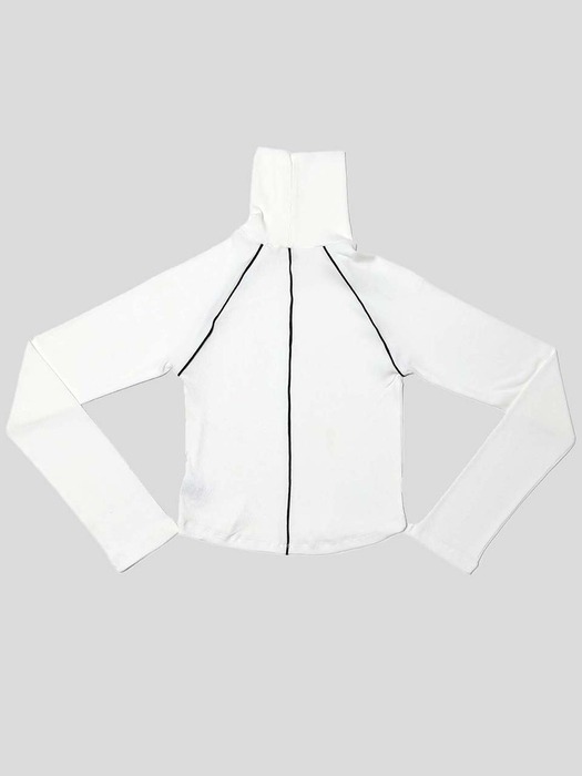 Piping Turtleneck T-shirts(WH)