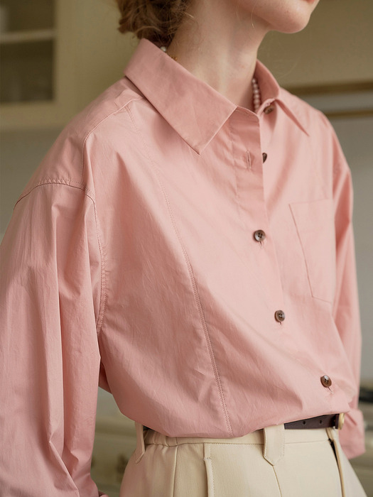 SR_Classic cotton shirt_PINK