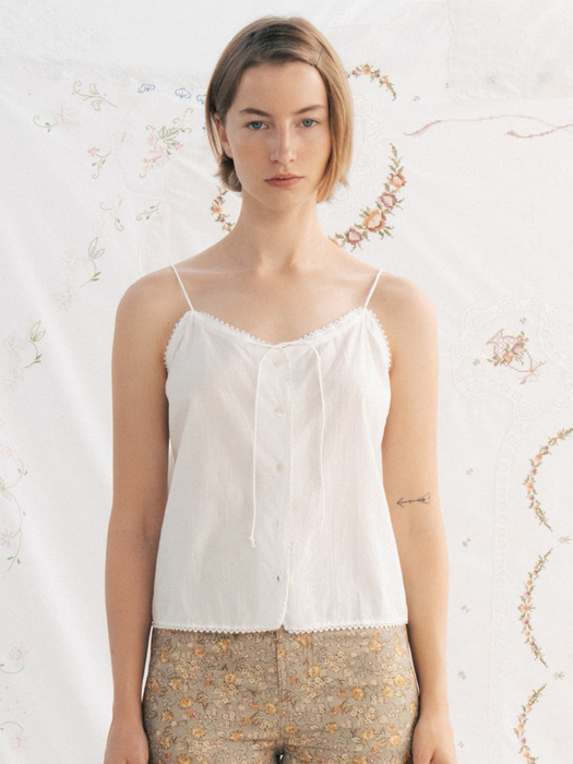 Via Berry lace sleeveless (Ivory)