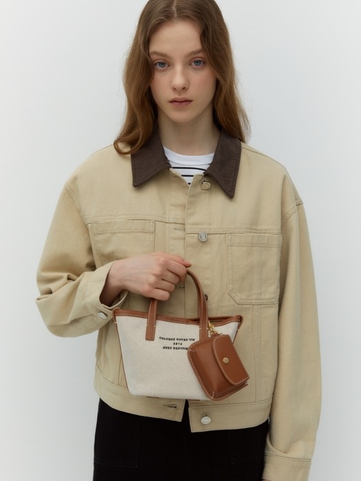 dear bag (mini-cross) - camel