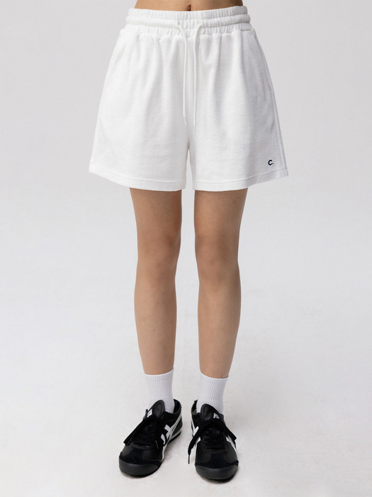 [24SS clove] Soft Terry Shorts (White)