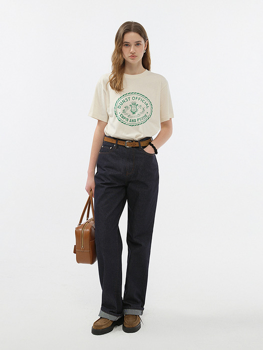 UNISEX CUPID CAMPUS T-SHIRT CREAM_UDTS5B121CR