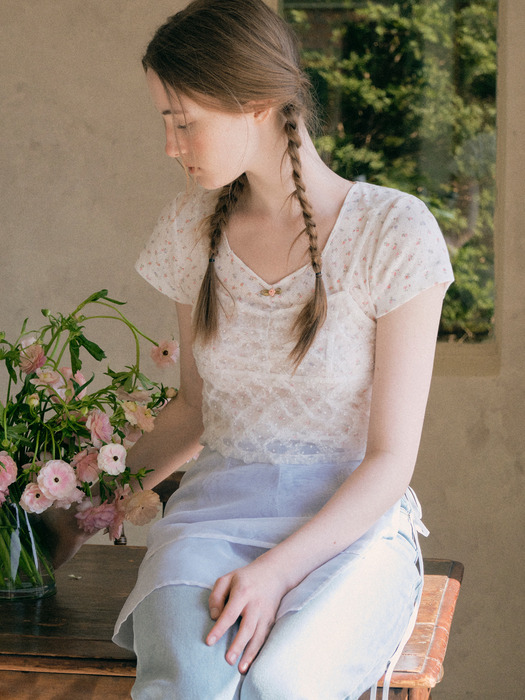 LACE BUSTIER WHITE