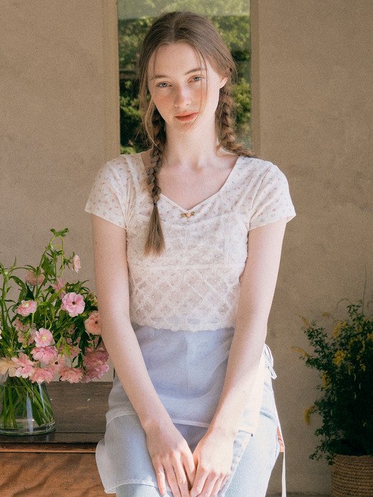 LACE BUSTIER WHITE