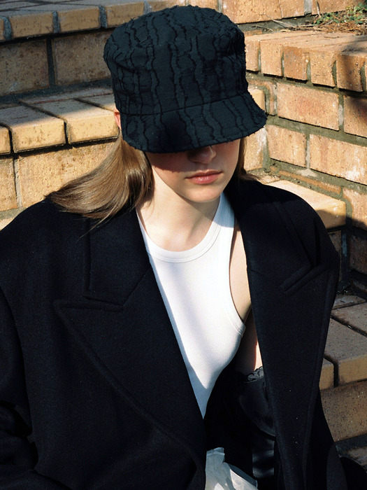 BELLBOY CAP_WAVE BLACK