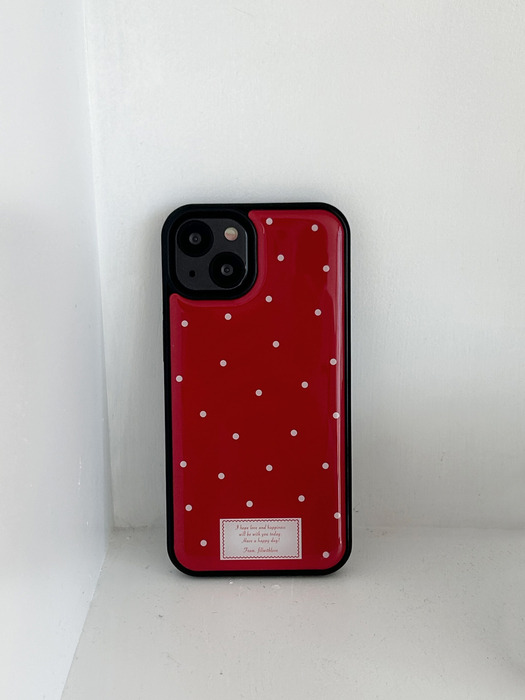에폭시 범퍼 폰케이스 - mini stitch(red)