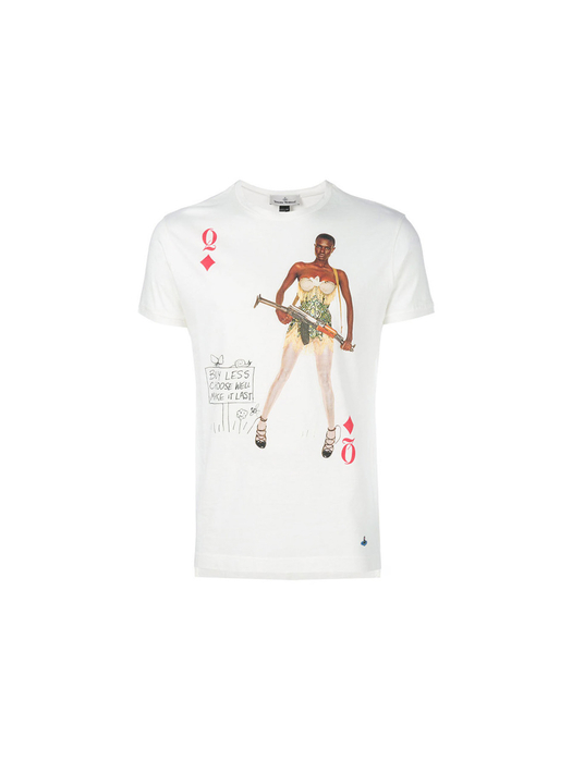 [당일]신상 ORB 로고 퀸 다이아몬드 프린팅 티셔츠 S25GC0383 101