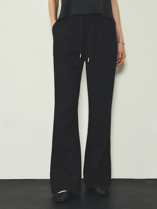 Summer Boot-cut Pants_CTB522(Black)