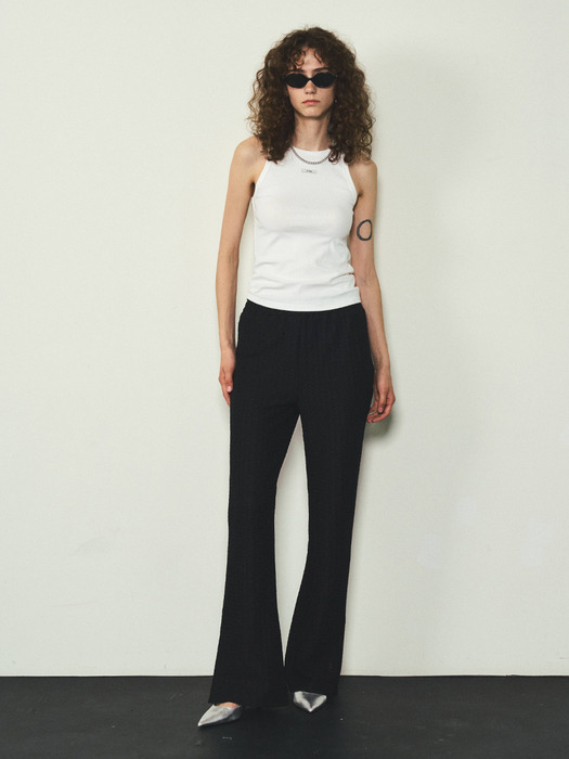 Summer Boot-cut Pants_CTB522(Black)