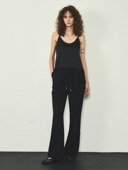 Summer Boot-cut Pants_CTB522(Black)