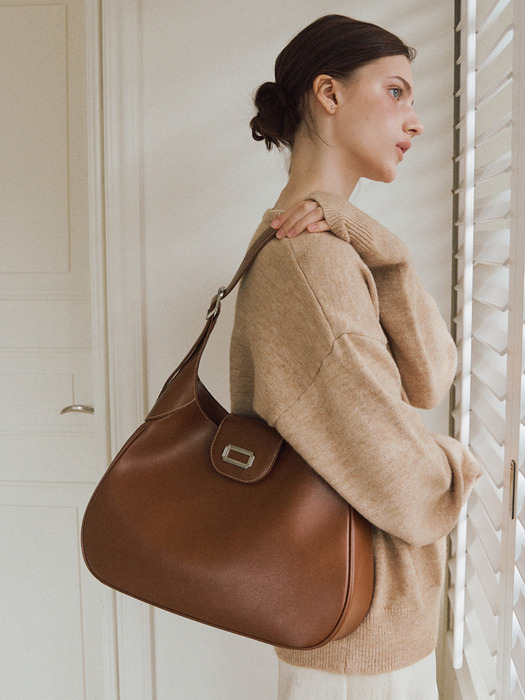 COZY HOBO BAG_mahogany