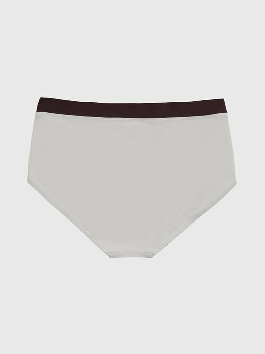 Modern Color Combination Swim Briefs_IVORY