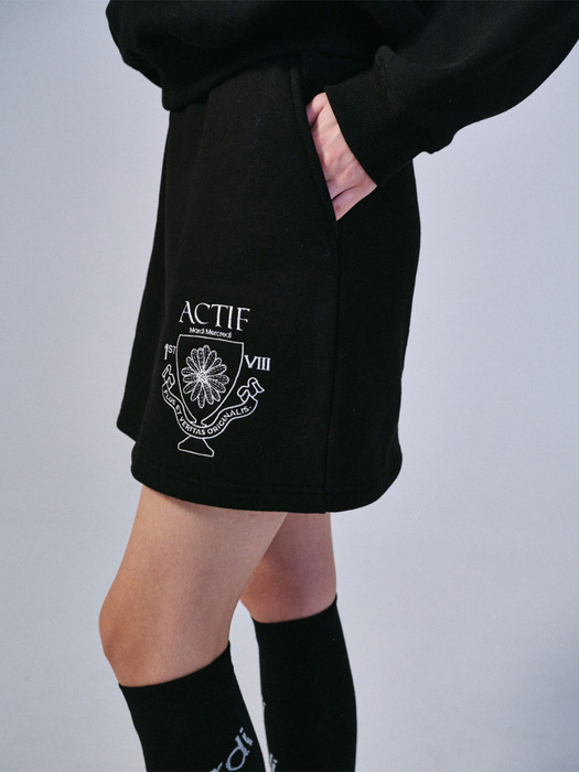 SWEAT MINI SKIRT CHAMPION CUP ACTIF_BLACK IVORY