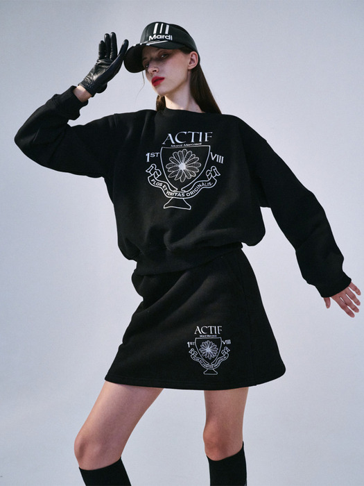 SWEAT MINI SKIRT CHAMPION CUP ACTIF_BLACK IVORY