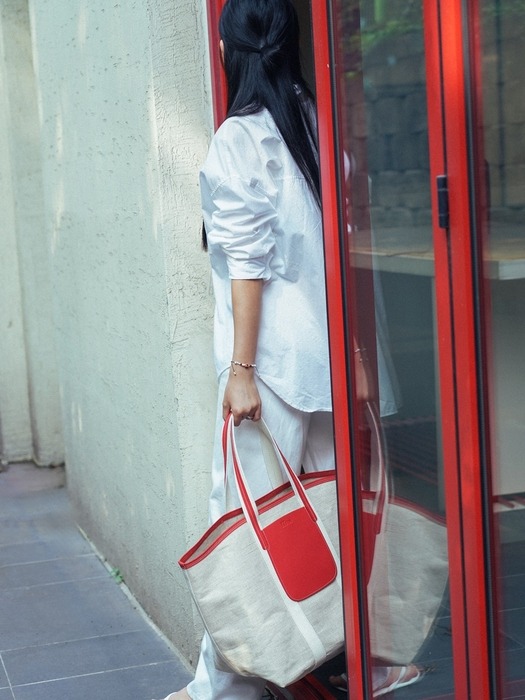 [단독]linen shopper bag C