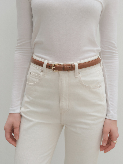 엘르 비건 레더 벨트 / ELLE VEGAN LEATHER BELT_4colors