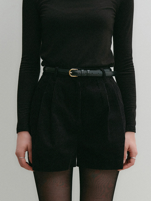 엘르 비건 레더 벨트 / ELLE VEGAN LEATHER BELT_4colors