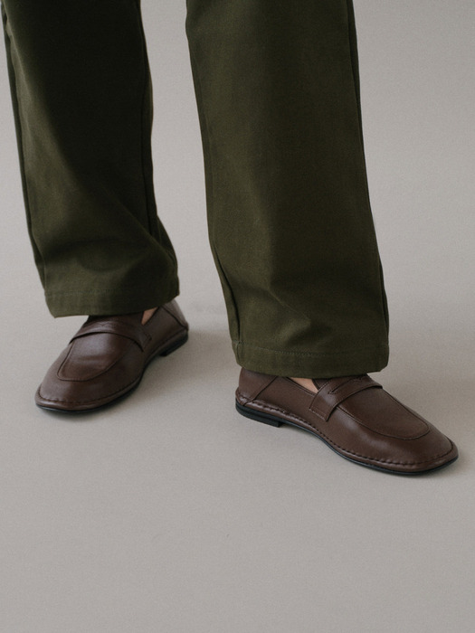 Tender flat loafer Brownie brown