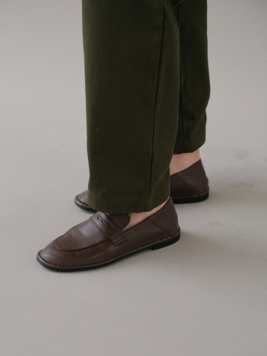 Tender flat loafer Brownie brown