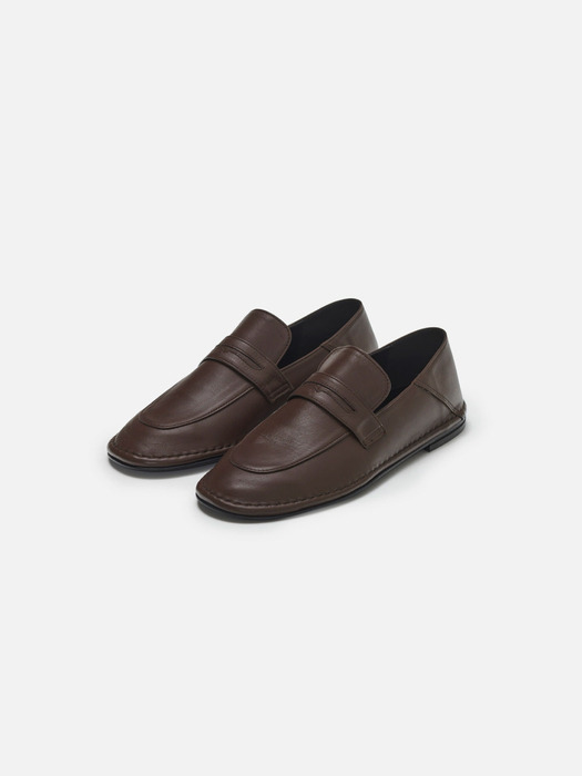 Tender flat loafer Brownie brown