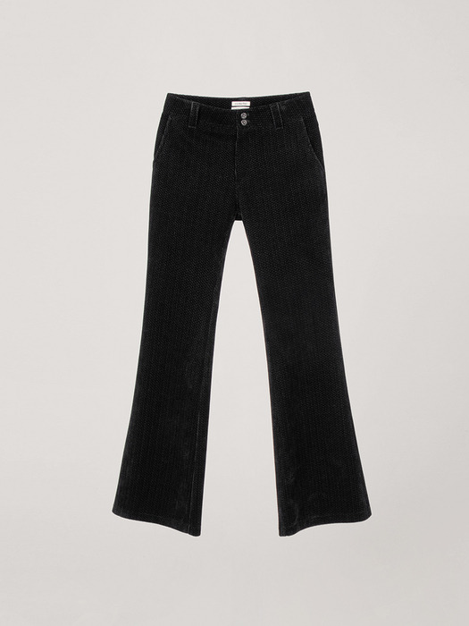 SOFT BOOTCUT PANTS_BLACK