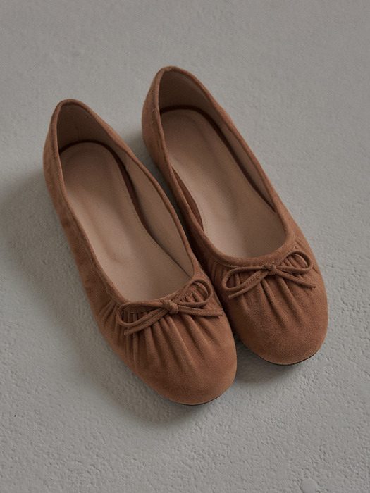 BORN SHIRRING FLAT SHOES (2colors)