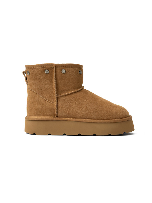 FLOWER RIVET UGG BOOTS_CHESTNUT